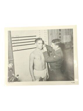 Elvis Presley 8x10 Photo Pre-Induction Physical U.S. Army Fort Chaffee Arkansas